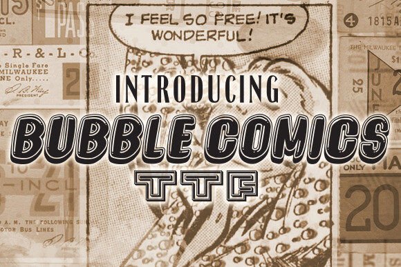 Bubble Comics: A Playful Display Typeface for Editorial Impact