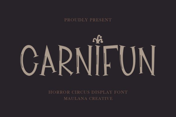 Carnifun: A Bold Display Font for Editorial Creativity