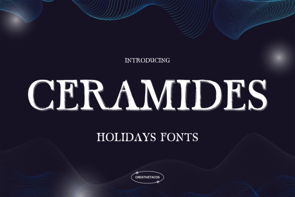 Ceramides: A Textured Brush Font for Holiday Branding