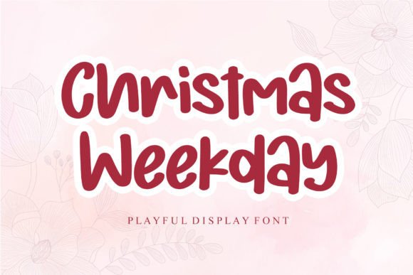Christmas Weekday: A Display Font for Web Design and Brand Identity