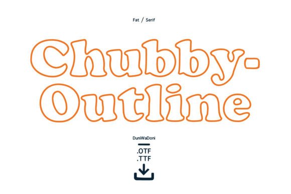 Chubby Outline: A Playful Font for Editorial Design