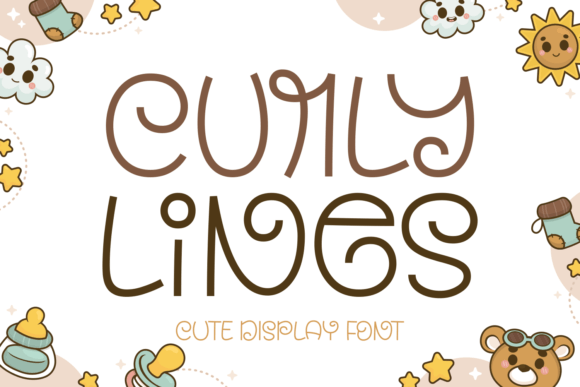 Curly Lines Font: Playful, Readable & Perfect for Handmade Brands