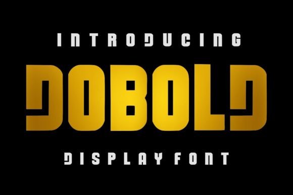 Dobold: A Bold Typeface for Creative Makers