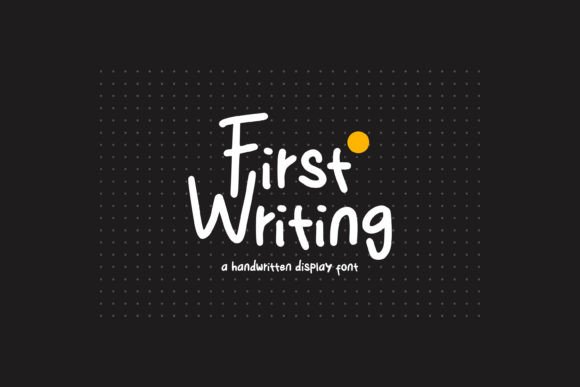 First Writing: A Handwritten Font with Heart