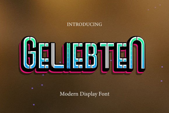 Geliebten: A Modern Display Font for Web Design