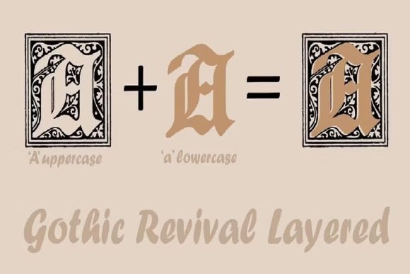 Gothic Revival Layered: A Font for Timeless Craft