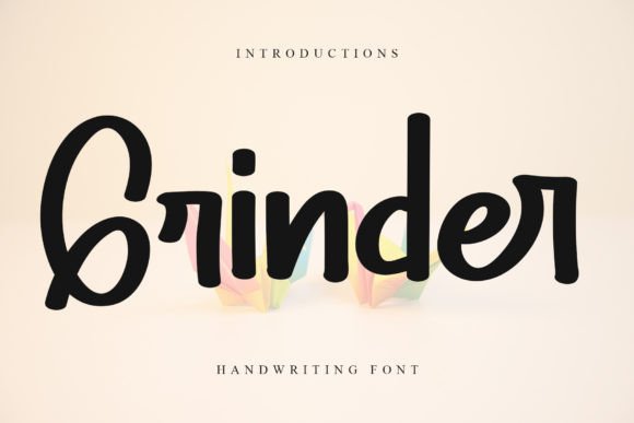 Grinder Font: A Festive Typographic Tool for Digital Marketers