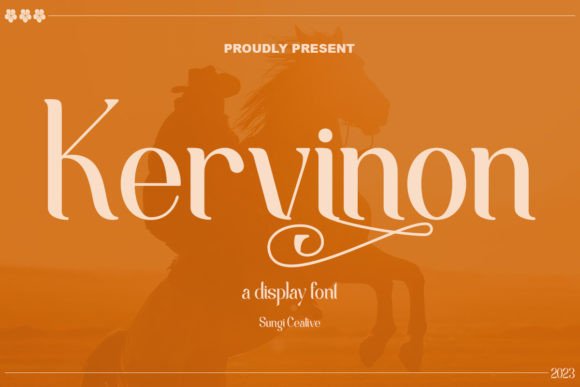 Kervinon: A Refined Display Font for Thoughtful Branding