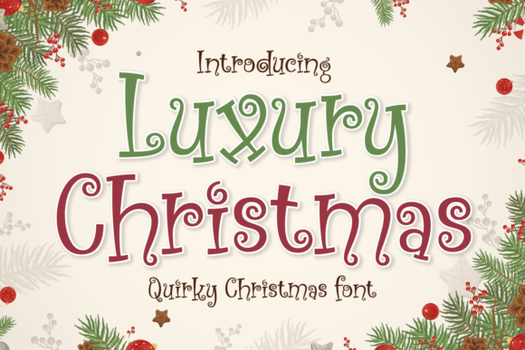Luxury Christmas: A Festive Font for Creative Branding