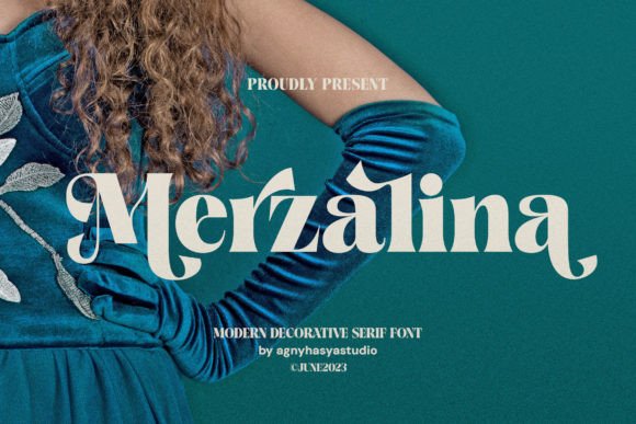 Merzalina: A Decorative Serif Font That Elevates Handmade Goods