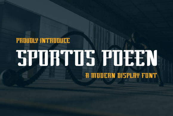 Sportos Poeen: A Display Font That Makes Your Campaign Pop
