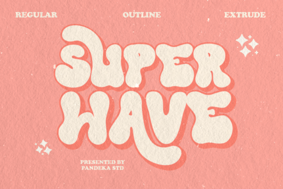 Super Wave: A Retro Serif Font for Editorial Design