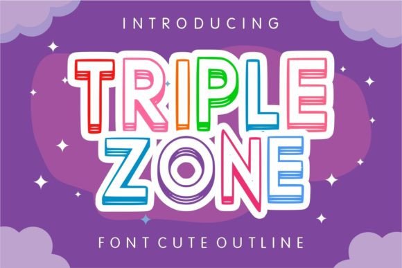 Tripple Zone: A Fun, Confident Display Font for Small Business Branding